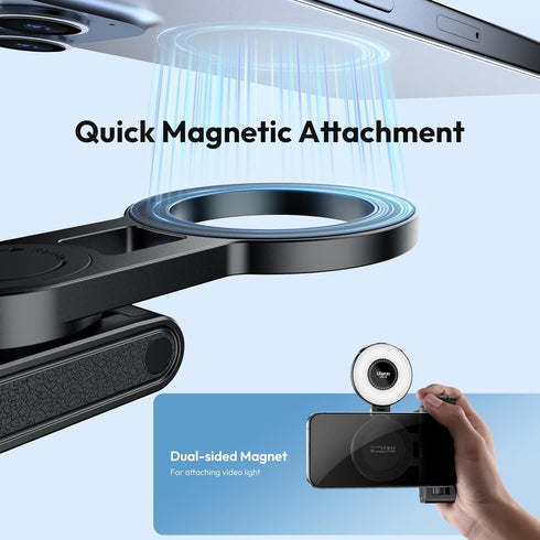 ULANZI JJ03 3-in-1 360 17 16 15 14 13 12 Magnetic Mini Tripod for Phone with Remote, Pocket Selfie Stick Handle Grip