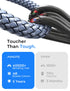 6.6ft 2.0 AINOPE USB A to USB B Priner Cable High-Speed USB MIDI USB Cable, Nylon Braided USB A to B Printer Cord