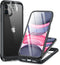 Miracase Glass Series for iPhone 11 Case, Upgraded Full-Body Rugged Bumper Case with Tempered Glass Protector, Black