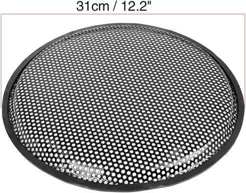 X AUTOHAUX Universal 12 Inch Car Audio Speaker Subwoofer Metal Waffle Grill Cover Protector