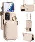 Furiet Wallet Case for Samsung Galaxy S20 FE 5G, Zipper Flip Organ Purse, Card Holder, White
