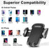 TOPGO Cup Phone Holder for Car, Adjustable Pole Car Cup Holder Phone Mount for iPhone 14 and More - Black