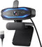 SweetLink 1080P Streaming Camera Webcam with Microphone and RGB Light,USB Computer Camera,Privacy Cover,Plug