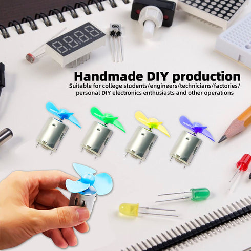 8Pack 3V-12V 280 DC Motor Micro Motor Round Shaft Electric Motor for DIY Airplane RC Boat Toys Model DIY Hobby