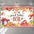 Joliaco Crawfish Boil Birthday Banner Let The Good Times Boil Photography Background Red