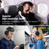 rockpapa Grade Wired Headphones with Microphone, Lightweight Foldable Stereo, 3.5mm Jack, Black