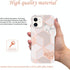 JAHOLAN Bling Glitter Sparkle Case for iPhone 12 Mini, Marble Design Clear Bumper TPU Soft Rubber Silicone Cover, 5.4
