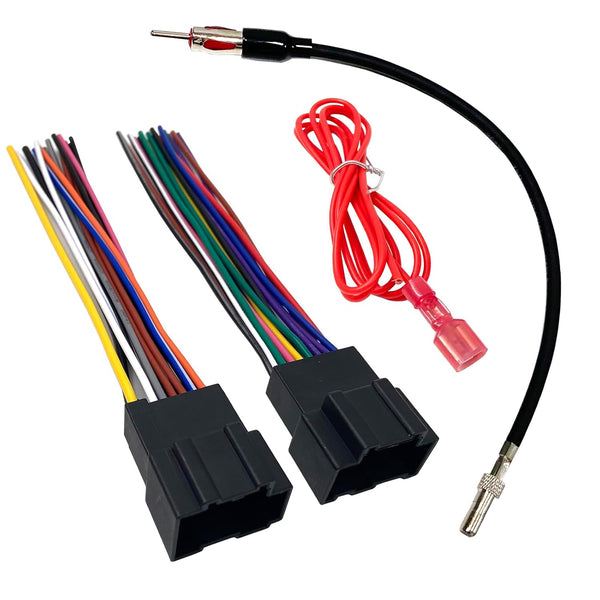 Radio Stereo Wiring Harness with Antenna Adapter for 2006-2017 Chevrolet, GMC, Pontiac,