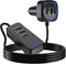 Car USB Charger Multi Port with 5.9FT Extension, QC3.0 76W Fast Charging Adapter for Mobile Phones and iPad
