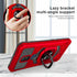 Cricket Icon 3, Splendor, AT&T Motivate 2 Case - Shockproof Protective Phone Case with Ring Stand - RS7 Red
