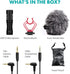 Movo VXR10 Universal Shotgun Mic for Camera - Compatible with DSLR, iPhone, Android Smartphones, with Accessories