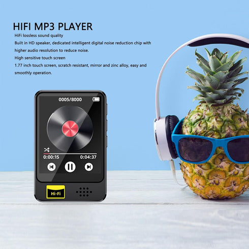 MP3 Player with Bluetooth 5.0, HiFi Lossless Sound MP3 Spotify Player, 1.77 Inch Streaming MP3 MP4 Player with FM,