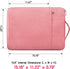 RAINYEAR 15.6 Inch Laptop Sleeve Case, Padded Briefcase with Handle Strap for Chromebook, Pink