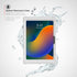 Magnetic Splash-Proof Case for iPad Air 11" M2 (2024), Water-Resistant Enclosure with Metal Mounting Plates, White