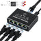 Siawclub Ethernet Splitter 1 to 4, 1000Mbps High-Speed Internet Splitter, Gigabit RJ45 Port