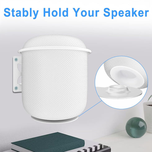 Speaker Wall Mount for HomePod 1st Gen - Adjustable Swivel & Tilt Heavy Duty Mount with Hardware Kit, White