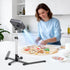 JOILCAN 360 Overhead Tripod for Mini Projector, Adjustable Overhead Phone Mount, Tabletop Tripod for Cookie Decorating