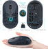 Type C Wireless Mouse, Dual Mode Rechargeable Silent Bluetooth Mice with 2.4G Receiver for Laptop, iMac, Chromebook