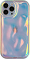 Caseative iPhone 13 Pro Max Case: Water Ripple Wave Meteorite Bubble Pattern Chrome Plating Soft Compatible Cover -