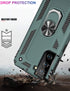 IKAZZ Military Grade Shockproof Heavy Duty Case for Galaxy S21 Plus, Pass 16ft Drop Test with Magnetic Kickstand Car
