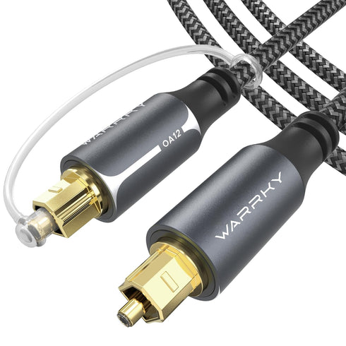 Warrky Optical Audio Cable, 10ft / 3m Optical Cable for Soundbar [Nylon