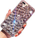 Bling Diamond Case for Samsung Galaxy S9, 3D Luxury Sparkle Crystal Rhinestone Phone Cover - Clear and Pink