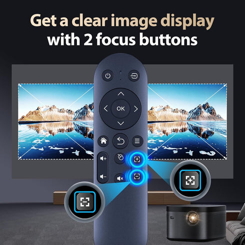 RETROSUN X3 Replacement Remote Control for Aubor Mentech Mini Projector