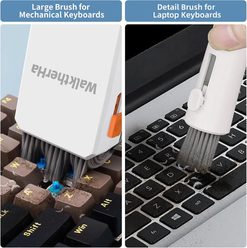 WalktherHa Keyboard Cleaner Laptop Cleaning Kit, All in One Keyboard Cleaning Kit with Car Screen Cleaner Spray