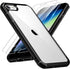 TAURI Slim iPhone SE Case 2022/3rd/2020/2nd, iPhone 8/7, Military Grade Drop Protection, Black + 2X Tempered Glass