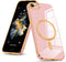 Magnetic Case for iPhone SE 3rd/2nd Gen, iPhone 8/7, Luxury Cute Soft TPU Anti-Scratch Slim Fit Shockproof Case, Pink