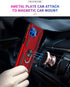 for Moto One 5G Case with HD Screen Protector, Military Grade Ring Car Mount Kickstand Hybrid Protective Case