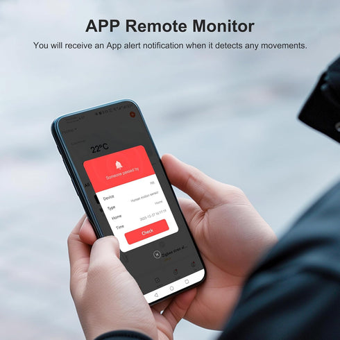 WiFi Motion Sensor, Smart Motion Detector with App Alerts, Wireless Contact Sensor for Smart Home Automation
