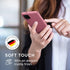kwmobile Case for Samsung Galaxy A12 - Soft Slim Protective TPU Silicone Cover - Dark Rose
