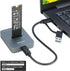 RIITOP M.2 to USB Docking Station, NVMe to USB-C Reader Adapter for M.2 NVMe and SATA-Based SSD Enclosure