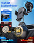 Military-Grade 360° Suction Cup Car Phone Holder, Universal Accessories for Air Vent, Dashboard, Windshield