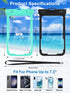 2 Pcs Waterproof Phone Pouch, Universal Case for iPhone Samsung Google Up to 7.3'', IPX8 Water Proof Cellphone Dry Bag