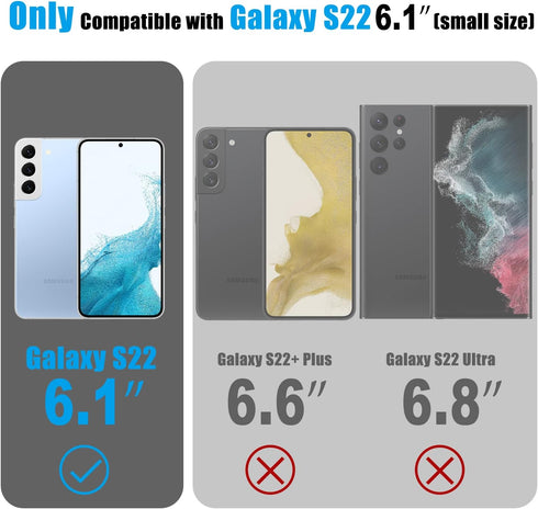 Esdot Galaxy S22 Case, Military Grade Rugged Cover with Fashionable Designs for Women Girls, Protective Phone Case