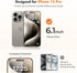 4-Pack 15 [9H [99.99% 6.1 inch UNBREAKcable Screen Protector for iPhone Pro, Double Shatterproof Tempered Glass [Easy