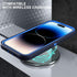 Military Grade 3 in 1 iPhone 14 Pro Case, Heavy Duty Shockproof/Dust Proof with 2Pcs Tempered Glass Protector (Navy