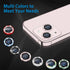 Compatible with iPhone 13 Mini & iPhone 13 Camera Lens Protector - Bling Glitter 9H Tempered Glass, 2Pcs