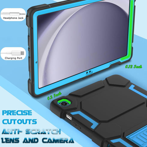 Rugged Case for Samsung Galaxy Tab A9+/ A9 Plus 11 inch 2023 - Heavy Duty Shockproof Cover