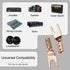 Speaker Spade Plug Connectors, Screw Locking Wire Connector with Allen Wrench + Heat Shrink Tubing, 4PCS