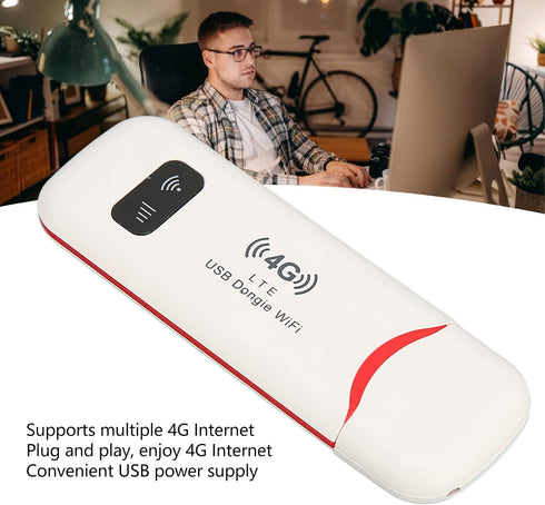 Yoidesu 4G 10 LTE USB Modem, Portable Router Mobile Internet Devices for Home Travel Office, Mobile Hotspot Network