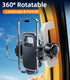 DICMKY A Pillar Grab Handle Phone Mount, Handle Bar Phone Holder for Semi Truck Drivers, Universal Cell Phone Clip