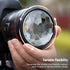 NEEWER 67mm Kaleidoscope Prism Lens Filter, Photography Crystal Glass Effect Filter with Multi Refraction