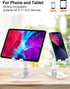OCYCLONE 4.7"-13" Phone Stand, Adjustable Height and Angle Foldable Cell Phone Stand Holder for Desk, Taller iPhone