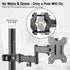 PUTORSEN Universal VESA Pole Mount, Full Motion TV Pole Mount Fits 17 to 32 inch Screens, with Removable 75mm and 100mm