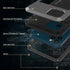 Punkcase for iPhone 12 Pro Max - Heavy Duty Military Grade Armor Metal Case, Shock Proof Hard Aluminum & TPU Design.