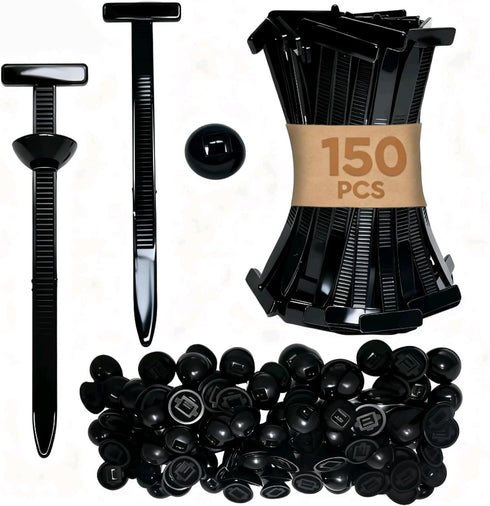 EKIONBY 150Pcs Zip Ties, Cable Ties, Nylon Universal Cable Tie Buckle, Heavy Duty
