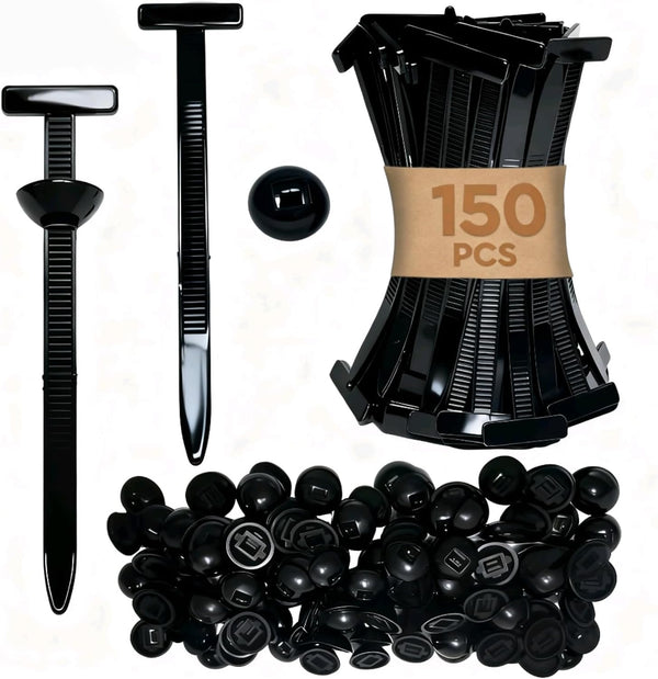 EKIONBY 150Pcs Zip Ties, Cable Ties, Nylon Universal Cable Tie Buckle, Heavy Duty